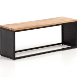 Rootz Living Balkongmöbler>Rootz Modern Design Bänk - Träsits - Paneler med stenutseende - Handgjorda - Kompakt form - Anti-halk fötter - 120 cm x 45 cm x 35 cm