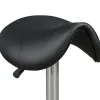 Rootz Living Pallar>Rootz pall Svart Pall för frisörer höj- och sänkbar Pall för frisörer Svängbar pall i konstläder Praxishocker med hjul