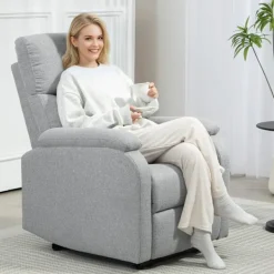 Rootz Living Fåtöljer>Rootz Recliner Fåtölj - avslappningsstol - Uppbyggd fåtölj - Optimal komfort - 69 cm x 91,5 cm x 103 cm (upprättstående dimensioner)