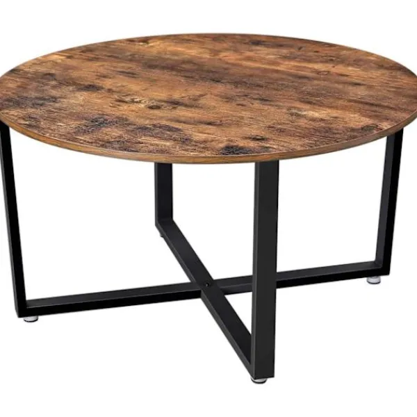 Rootz Living Soffbord>Rootz runt soffbord - Industriell stil - Sidobord - Cocktailbord - 88 x 88 x 47 cm