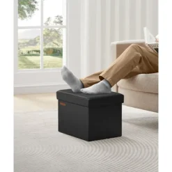 Rootz Living Sittpuffar>Rootz Seat Chest - Förvaring Ottoman - Fotpall - Multifunktionell - 31cm x 41cm x 31cm - Snygg design - PU/MDF/Foam - 2,1kg