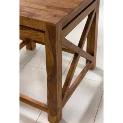 Rootz Living Pallar>Rootz set med 2 sidobord i massivt trä sheesham vardagsrumsbord