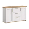 Rootz Living Sideboards>Rootz Sideboard - Buffet - förvaringsskåp - Optimal organisation - 129x80x40cm - vit och brun