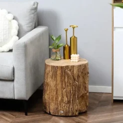 Rootz Living Småbord>Rootz sidobord - Sängbord - Sidobord med stockdesign - Utjämning