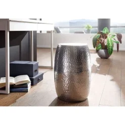 Rootz Living Småbord>Rootz sidobord - Soffbord i aluminium silver - 30 x 30 x 49,5 cm