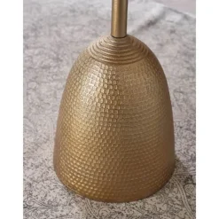 Rootz Living Småbord>Rootz sidobord guld 33x33x53 cm sidobord aluminium - Runt soffbord i metall - Vardagsbord Soffa Modern - Soffbord högt