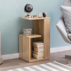 Rootz Living Småbord>Rootz Sidobord 35x29,5x60 cm Trä Sonoma Design Sidobordssoffa - Soffbord litet modernt - Litet soffbord fyrkantigt - Soffbord högt - Smalt bord vardag | Fyndiq