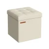 Rootz Living Pallar>Rootz sits bröst ottoman - förvaringspall - Fotstöd - MDF klädd - 30cm x 30cm x 30cm