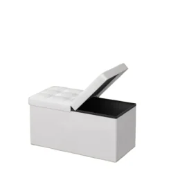 Rootz Living Sittpuffar>Rootz sittplatser med förvaring - fällbar sittbröst - förvaringskista - utrymmebesparing - 76 cm x 38 cm x 38 cm