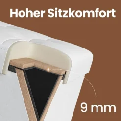 Rootz Living Sittpuffar>Rootz sittplatser med förvaring - fällbar sittbröst - förvaringskista - utrymmebesparing - 76 cm x 38 cm x 38 cm