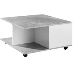 Rootz Living Soffbord>Rootz Soffbord - Soffbord - Fyrkantigt - 2 lådor - Förvaringsfac