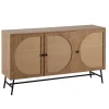 Rootz Living Sideboards>Rootz Stylish Sideboard - Modern Cabinet - Oak Decor Storage Unit - Justerbara hyllor - 140 cm x 80 cm x 39 cm
