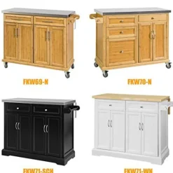 Rootz Living Köksö>Rootz Utdragbar Köksförvaringsvagn - Köksskåp - Skänk - Köksö