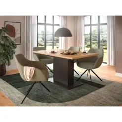 Rootz Living Matbord>Rootz utdragbart matbord - utbyggbart matbord - Justerbart bord - Hållbart, lätt att rengöra - 150-190 cm x 76 cm x 80 cm