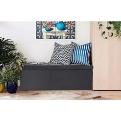 Rootz Living Kistor & Koffertar>Rootz Velvet Storage Pall - Ottoman - Fotstöd - 118L Kapacitet - Vikbar och bärbar - Lyxig sammetsfinish - 110 cm x 38 cm x 37,5 cm
