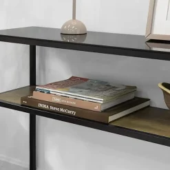 Rootz Living Småbord>Rootz 2-vånings konsolbord - hallbord - vardagsrumsbord - soffbord - sidobord - gavelbord med glasskiva