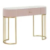 B2X Sminkbord>Rosa konsolbord, 100x40x75 cm, marmorskiva