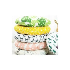 Sittsäckar>Rund kudde stol kudde sits Tatami restaurang soffa ryggstöd pall förtjockad golvkudde bomull linne 50X50cm