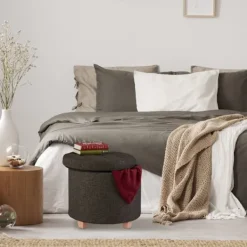 B2X Sittpuffar>Rund pall med förvaringsutrymme