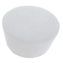 Sittpuffar>Rund Puff Överdrag Stretchig Fotpall Sofföverdrag Kompatibel med Sovrum