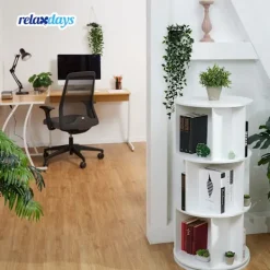 Northix Hyllor>Rund vridbar bokhylla