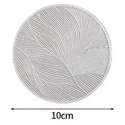 Matgrupper>Runda Underlägg Värme- Underlägg Halkfri Skyddsmatta för Matbord Kök Kaffe Te Varm Dryck Underlägg B