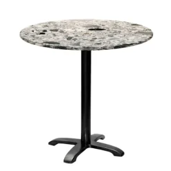 Matbord>Rundt bord Ø 80 cm - modell Bazila terrazzo cepp