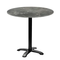 Matbord>Rundt bord Ø 80 cm - modell Bazila metallsten