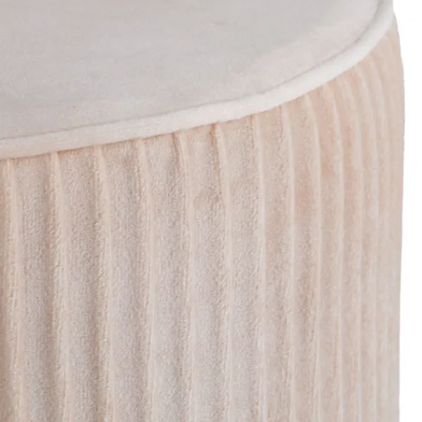 Northix Pallar>Sammetspall med guld hårnålsben, vadderad sits