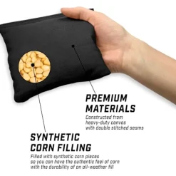 Sittsäckar>Sandsäck Bean Bag Set (5 Allväderspåsar) - Svart