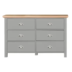 Tusent Byråer>Scala 6 lådig Byrå Grå/Brun