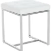BellaFurn Pallar>Seat Cube, Zitpoef - Versatile & Comant - Rostless Steel Base | Färg: Vit