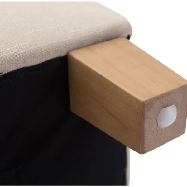 BellaFurn Sittpuffar>Seat Pall, Ottoman - Modern Elegant Design med hållbara dammbeläggningar, komfort och styrka Färg: Cream