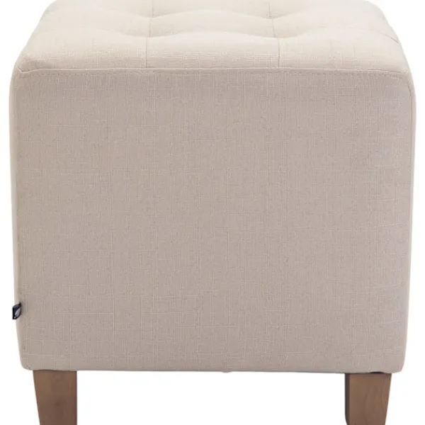 BellaFurn Sittpuffar>Seat Pall, Ottoman - Modern Elegant Design med hållbara dammbeläggningar, komfort och styrka Färg: Cream