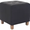 BellaFurn Pallar>Seat Pall, Ottoman - Modern Elegant Design med hållbara dammbeläggningar, komfort och styrka Färg: Mörkgrå