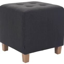 BellaFurn Pallar>Seat Pall, Ottoman - Modern Elegant Design med hållbara dammbeläggningar, komfort och styrka Färg: Mörkgrå