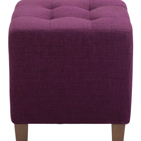 BellaFurn Sittpuffar>Seat Pall, Ottoman - Modern Elegant Design med hållbara dammbeläggningar, komfort och styrka Färg: Lila