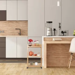 B2X Småbord>Serveringsvagn i bambu