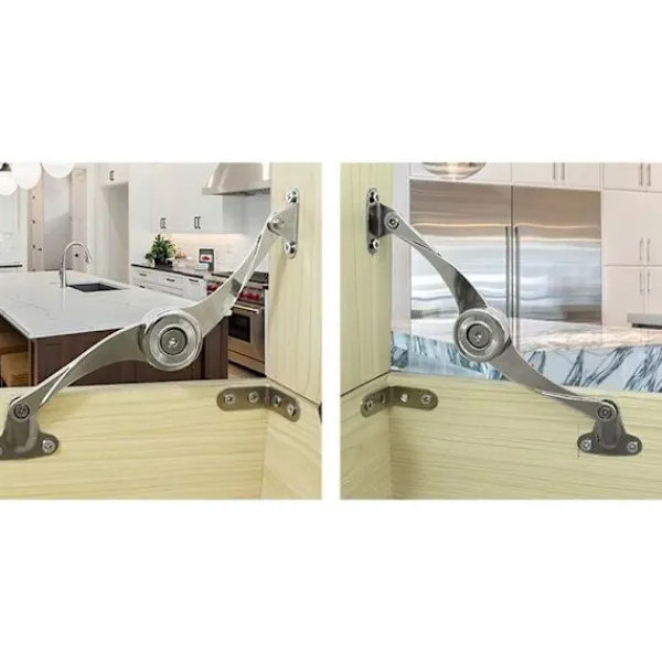 Mwin Skåp>Set med 2 gångjärn med fällbart lock, mjukstängande platta, 75, 90, 110 graders vinklar