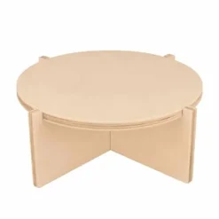 ARTEMIO Pallar>Set med 3 runda stöd på träfot