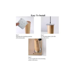 Sminkbord>Set med 4 Trämöbelben Vinklade Bordsben med Monteringsplattor och Skruvar - 30 cm