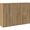 vidaXL Sideboards>Sideboard 2 pcs Artisan Ek 60 x 31 x 84 cm Konstruerat trä