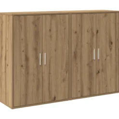 vidaXL Sideboards>Sideboard 2 pcs Artisan Ek 60 x 31 x 84 cm Konstruerat trä