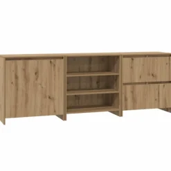 vidaXL Sideboards>Sideboard 3 pcs Artisan Ek 70 x 41 x 75 cm Konstruerat trä
