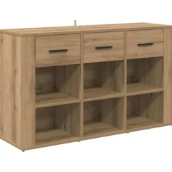 vidaXL Sideboards>Sideboard Artisan Ek 100 x 30 x 59,5 cm Konstruerat trä
