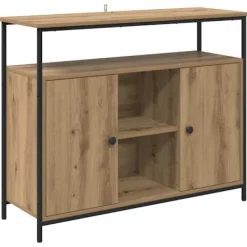 vidaXL Sideboards>Sideboard Artisan Ek 100 x 35 x 80 cm Konstruerat trä