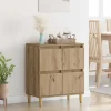 vidaXL Sideboards>Sideboard Artisan Ek 60 x 35 x 70 cm Konstruerat trä
