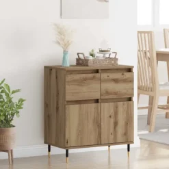 vidaXL Sideboards>Sideboard Artisan Ek 60 x 35 x 70 cm Konstruerat trä och järn