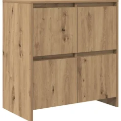 vidaXL Sideboards>Sideboard Artisan Ek 70 x 41 x 75 cm Konstruerat trä