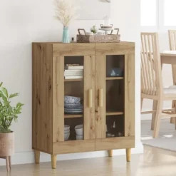 vidaXL Sideboards>Sideboard Artisan Ek 69,5 x 34 x 90 cm Konstruerat trä